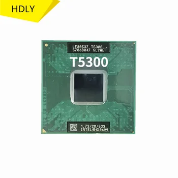 Intel Core 2 Duo T5300 SL9WE 1.7 GHz, Dual-Core Dual-Sriegis CPU Procesorius 2M 34W kištukinis Lizdas V / mPGA478MT 8094