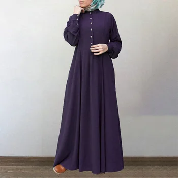 Islamo Europos Suknelė Vientisa Spalva Suvynioti Skraiste Dubajus Turkų Musulmonų Suknelė Ponios Suknelė Plius Dydis Turkijos Suknelės Mujer