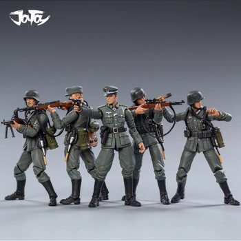 JOYTOY 1/18 Veiksmų Skaičius, antrojo pasaulinio KARO Vokietija Wehrnacht Kareivis Karo (5VNT/Set) Modelis Žaislų Kolekcija 78540
