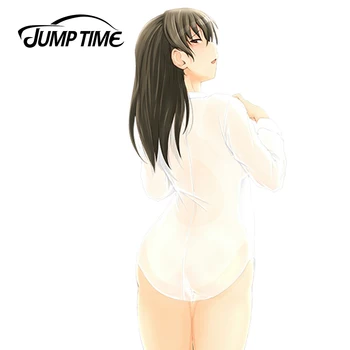 JumpTime 13cm x 5,9 cm Seksualus Automobilių Lipdukas Amagami SS Tsukahara Hibiki Anime JDM Lango Lipdukas 3D Automobilių Optikos Reikmenys 41105