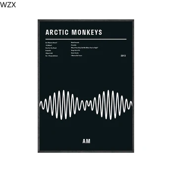 Juoda Arctic Monkeys ESU Plakatų ir grafikos Albumo Muzikos Apipavidalinimas Plakatas Sienos Menas Nuotraukos, Tapyba, Skirta Drobė Kambaryje Namų Dekoro 183296