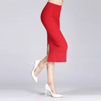 Karšto pardavimo Mini Biuras Moterų sijonas Plonas Kelio Ilgis Aukšto Juosmens Ruožas Seksualus Pieštuku Bodycon Sijonai BMF 98688