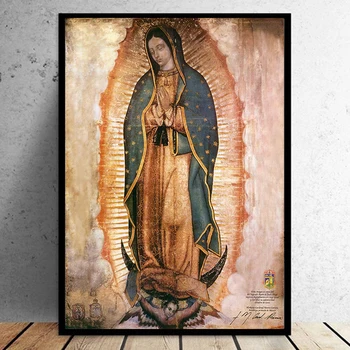 Katalikų Virgin Guadalupe, Naftos ir Drobės, Modernus Gyvenamasis Kambarys ir Miegamasis Apdailos(be Rėmelio) 107861
