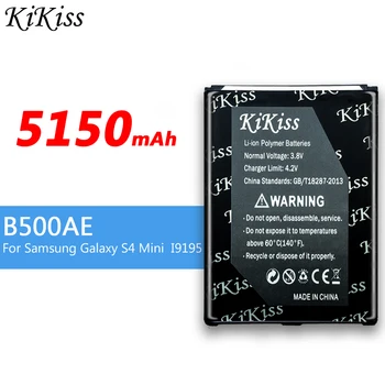 KiKiss B500BE Baterijos Samsung GALAXY S4 Mini GT - I9190 I9192 I9195 I9198 S4Mini 3pins B500AE Pakeitimo Telefono Baterija 407