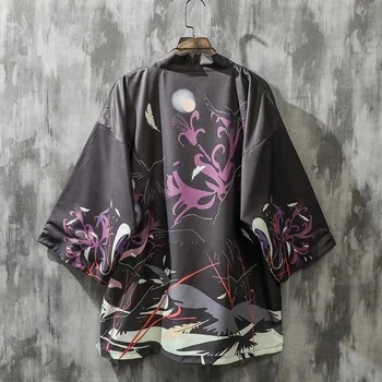 Kimono Moterys Vasarą Vintage Marškinėliai Moterims Streetwear Moterų Negabaritinių Harajuku Marškinėliai Moterims Tradicinis Japonų Kimonos Moteris 8422
