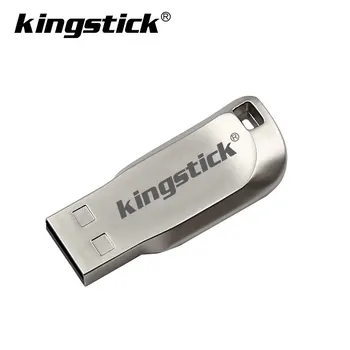 Kingstick Metalo Mini USB 2.0 Flash Drive 128GB 64GB 32GB pendrive Key USB Flash Stick Pen Ratai 32 64 128 GB USB atmintinė 159061