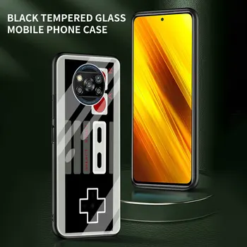 Klasikinis Gamepad Kreiptuką Telefoną Atveju Xiaomi Mi Poco X3 NFC M3 11 Pro 10 Pastaba 10T Pro 9T 10 Lite CC9 CC9E Stiklo danga 
