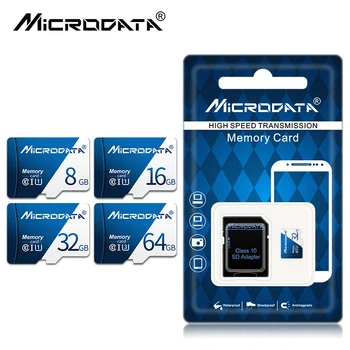 Klasės 10 SDHC/SDXC Micro SD korteles 64GB 32GB 16GB 8GB 4gb 256 gb Atminties Kortelių, flash C10 tf korteles telefoną, planšetinį kompiuterį