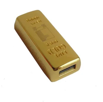 Kliento LOGO USB Flash Drive pastaruosius desgin tauriųjų metalų aukso juosta USB Flash Drive, U Disko su 4 GB, 8 GB 16 GB 32 GB 