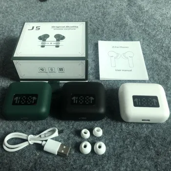 KNUPATH Naujas J5 TWS Bluetooth 5.0 Eaphones Su Įkrovimo Atveju Belaidžių Ausinių IPX7 atsparus Vandeniui Ausinių 9D Stereo Touch Control 179621
