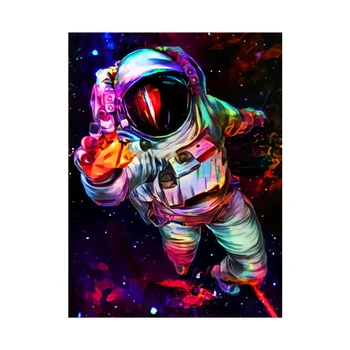 Kosmoso Astronautas Marso Mėnulio Tyrimų Drobė, Tapyba Spausdinti Meno Plakatas Freskos Miegamojo Kambarį Namo Apdaila Visatos Planeta