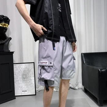 Krovinių Šortai Vyrams Multi-kišenės Harajuku High Street Baggy Retro Kelio ilgis Kelnės Vasaros Atsitiktinis Dizaino Varčios Madinga Outwear 100606