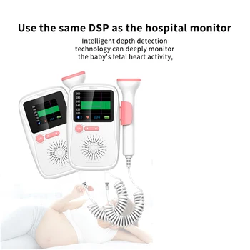 Kūdikių Širdies Detektorius Nėščių moterų Vaisiaus Metrų Buitinių Stebėti širdies Plakimas Garso Stebėti Sveikatos Vaisiaus Doplerio Detektorius