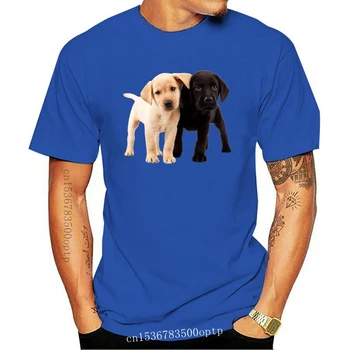 Labradoro Šuo Marškinėliai Baltos ir Juodos spalvos Šuniukai Viršų