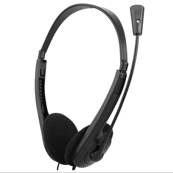 Laidinio Ausinės Stereo Ausinių Triukšmo Panaikinimo ausines Reguliuojamas ausinių Lankelis Su miniphone už Kompiuterio, Nešiojamojo kompiuterio Darbalaukį 29000