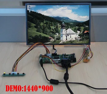 LCD DIY VGA DVI 30pin Vairuotojo lenta M. NT68676 Valdytojas rinkinys CLAA154WA05AN 15.4 colių, 1280X800 Skydelio Ekrane stebėti