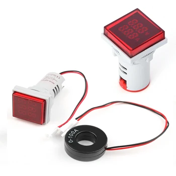 LED Skaitmeninio Voltometer Amperometer 110V, 220V Įtampos Įtampos Testeris Voltammeter Auto volt Amp Testeris Detektorius 128313