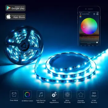 LED Wifi Valdiklis RGB Led Šviesos Juostelės Balsu Nuo Alexa & Home 