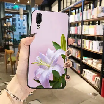 Lelija gėlė meno brautiful modelis Anti-rudenį mobilųjį Telefoną Atveju Huawei honor Mate P 10 20 30 40 Pro 10i 9 10 20 8 x Lite 166230