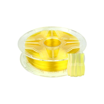 LeoPlas 1kg 1.75 mm Skaidrus, Permatomas Aišku, Geltona PETG Gijų 3D Spausdintuvą, eksploatacinėmis medžiagomis Spausdinimo Tiekimo Plastiko