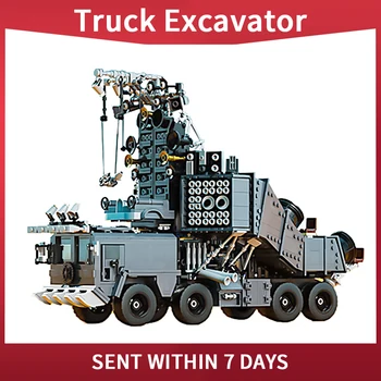 Mad MaxS Sunkvežimis, Traktorius, Ekskavatorius Kranas, Statybiniai Blokai SS Inžinerijos Universalas Transporto priemonių Surinkimas Modelis Plytų Žaislai Vaikams