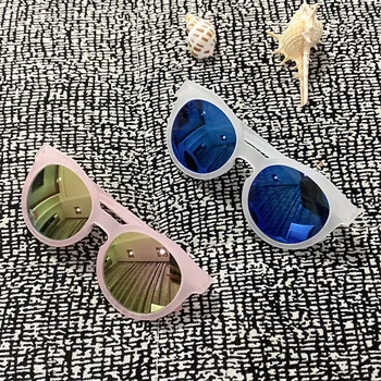 Mados saldainiai spalvos matinio versija vaikų akiniai nuo saulės akinimo spalva žvilgsnio gyvsidabris akiniai nuo saulės vaikams 166541