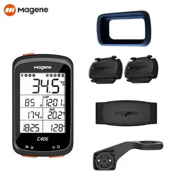 Magene-C406 smart kalnų dviratis kompiuteris, atsparus vandeniui, GPS, wireless, dviračių įranga duomenų APP, laisvas su apsaugine plėvele，Karšto pardavimo 5594