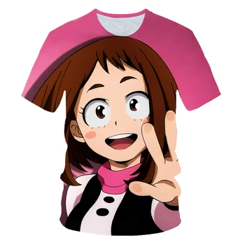 Mano Herojus akademinės bendruomenės Anime T-Shirt Midoriya Izuku Cosplay Marškinėliai Atsitiktinis Patogiai 3DT Boku No Herojus akademinės bendruomenės