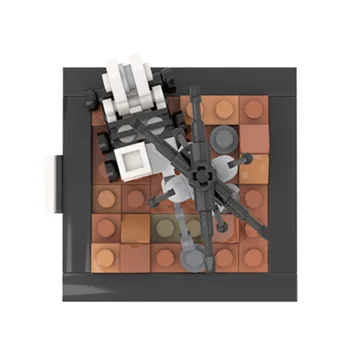 Marsas Mini Mars Vežimėlio blokai Tarpžvaigždinės žvalgyba, transporto priemonės modelis plytų žaislai vaikams švietimo žaislas 2061