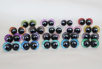 MASCKASEM pritaikymas 5pairs/daug 25mm naujų Animacinių filmų 3D blizgučiai žaislas akis funnny lėlės akys Su poveržle 19colors parinktis