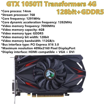 Maxsun GTX 1050Ti Grafikos Kortelės GT 730 2GB, 4GB GDDR4 GPU Vaizdo Žaidimų GDDR5 Vaizdo plokštė GT 1030 PC Kompiuteris 43410