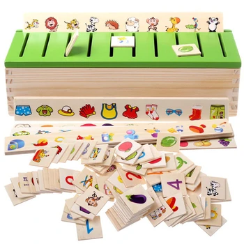 Medinis Žaislas Padaras Animacinių filmų 3D Puzzle Montessori Anksti Švietimo Galvosūkiai, Žaislai Vaikams Žvalgybos Mokymosi Dėlionės 83978