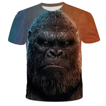 Mergina Herojus T Shirts Kingkong Godzilla-3D Vaikų marškinėliai Animacinių filmų personažus Viršūnes Berniukas Pasaulio Sunaikinimo Marškinėliai Licenciją Pop 159858