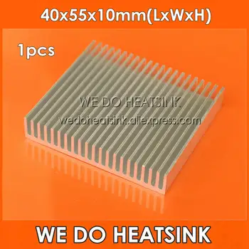 MES HEATSINK 1pcs 40x55x10mm Aliuminio Heatsink Radiatoriaus Aušintuvas LED 88560