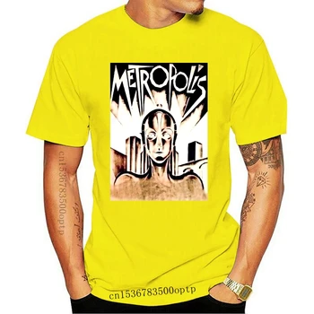 Metropolis Marškinėliai Klasikinis Sci-Fi Filmo Plakatas Kietas Vintage Retro Marškinėlius 260 81880