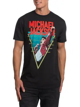 Michael Jackson T-shirt Karalius Pop Vintage Stiliaus Originalus Tee 91113