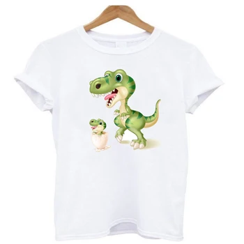 Mielas Dinozauras Mama ir Kūdikis Geležies Dėmės ant Chirdren moteriški Drabužiai, Striukės Anime Parches Thermo Juostele Lipdukai, Marškinėliai Aplikacijos R