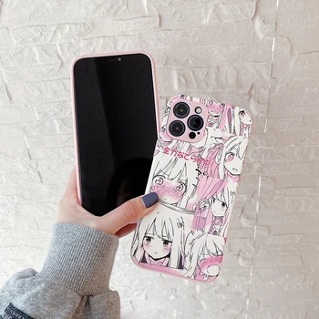 Mielas Kawaii anime rožinė mergaitė minkštas Atveju Xiaomi MI 8 9 10 11 lite padengti Redmi 9T Note7 Note8Pro Note9T k20 k30 k40 Pro 39634