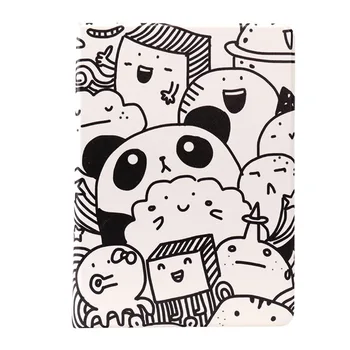 Mielas Panda Para iPad Mini 5 Stovėti Odos Flip Cover i Pad Oro 3 2 1 2019 10.5 10.2 Atveju, Mini 4 Funda 14893