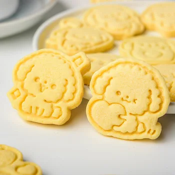 Mielas Šuo Slapukas Pelėsių 3D Animacinių filmų Gyvūnų Paspaudus Cookie Cutter Kepimo Įrankis Sugarcraft Tortas Dekoravimo Priemonės, Kepimo Formos 174187