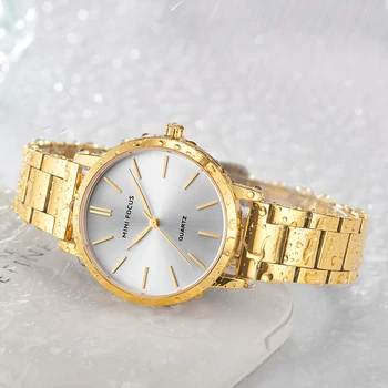 MINI DĖMESIO Elegantiškas Žiūrėti Moterų Top Brand Prabangus Laisvalaikio Moteriški Laikrodžiai Vandeniui Nerūdijančio Plieno Reloj Mujer Montre Femme