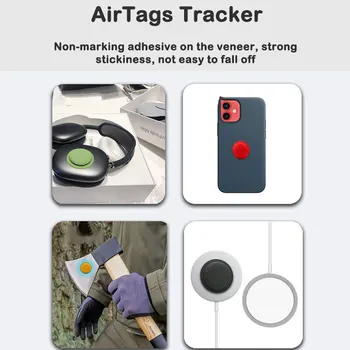 Minkšto Silikono Už Airtags Tracker Anti-lost Apsauginė Įvorė Klijais Pritvirtinkite Minkštas Viršelis Protector For Apple Airtags Priedai