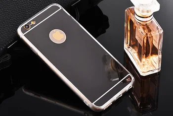 Minkštos TPU Stiklo Dengimo Veidrodėliai, galinis Dangtelis skirtas Apple iPhone XR XS Max X 8 7 6 6S Plius 5s SE Blizgus Veidrodis Padengti Coque 176362