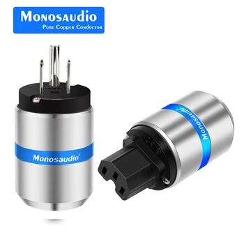 Monosaudio M106R/F106R 99.998% Gryno Vario Rodis Padengtą Hifi JAV Versija Elektros Kištukas IEC IEC320 Jungtis Audio Tiekimo Lizdas 44572