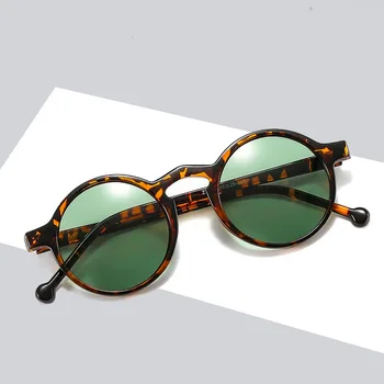 Moterų Apvalus Rėmo Akiniai nuo saulės Prabangos Dizaineris Lady Saulės akiniai Vintage Mados Tendencija okulary Atspalvių UV400 Akiniai Moterų Akinių 150760
