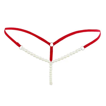Moterų Dirbtiniais Perlais Atidaryti Croch G-string Sexy Thong Kelnaitės, apatinis Trikotažas Suaugusiųjų Karšto Erotiniai Apatiniai porno kraujavimas iš apatinės Kelnės Moteriškos Kelnės 2021 6758