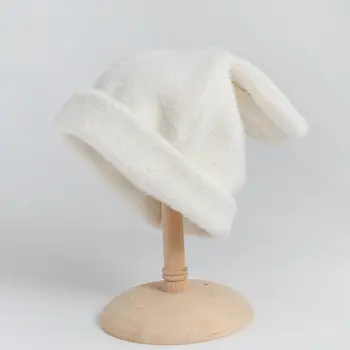 Moterų Ėriukų Vilnos Skrybėlę vientisos Spalvos Šiltas Pliušinis Baseino Skrybėlę Paprastu Laišku Modelis Moterų Žvejys Skrybėlę chapeau 11774