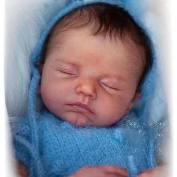 Nauja Bebe Reborn Baby Lėlės, Rinkiniai Žavinga Vinilo Nebaigtų Formų Rankų Darbo Žaislas Miego Mergina Minkšta 19 Colių 5578