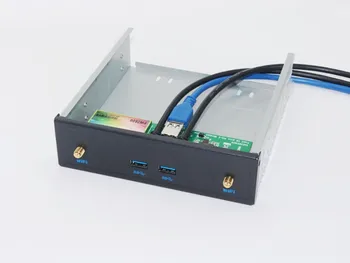 Nauja Belaidžio Tinklo Kortelė Priekiniai Antena USB PCI-E 1x kad 2Port USB 3.0 Kortelės 5.25
