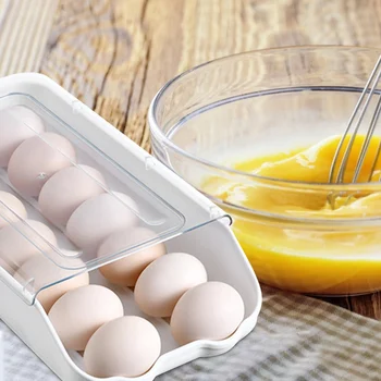 Naujas Aukštos kokybės Automatinio Supimo Kiaušinių stalčiuko Didina Dizaino Kiaušinių Dėklas Konteineriai, Refrižeratorių Fresh Box Virtuvės Įrankiai 131514